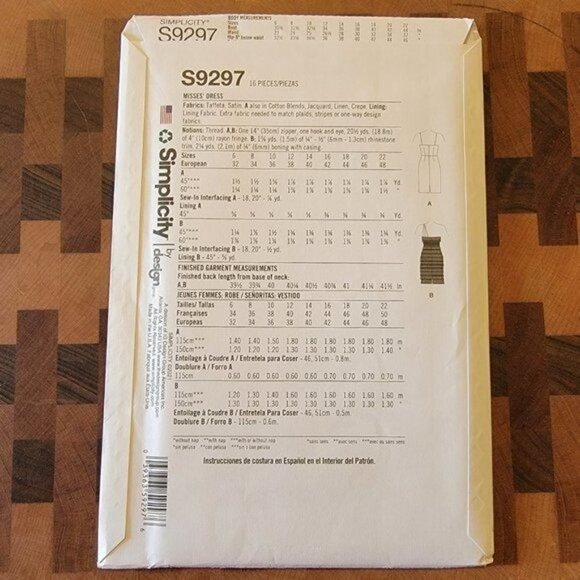 Simplicity 9297 - Uncut - Patterns by Gertie - Sizes 6-14 - Picture 2 of 4